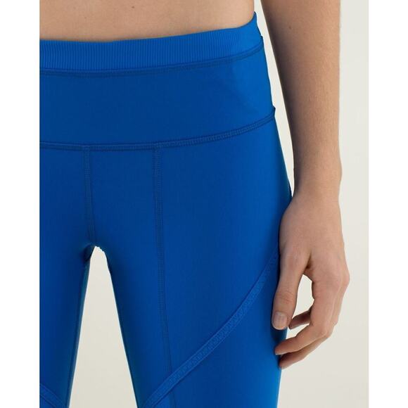 Lululemon Roll Out Crop Legging Baroque Blue Size 6 - Picture 11 of 13